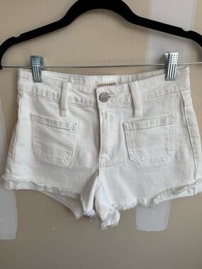 Shyanne White Denim Cutoff Shorts